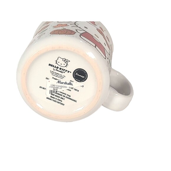 Hello Kitty Fall Thanksgiving Mug Pumpkin Spice Glitter 20oz A17 NEW - Picture 4 of 4